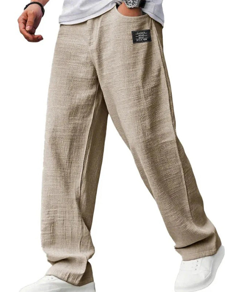 Bukser Herre Pustende Rett Ben