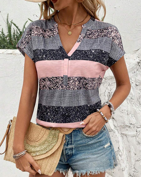 T-skjorte V-hals Kortermet