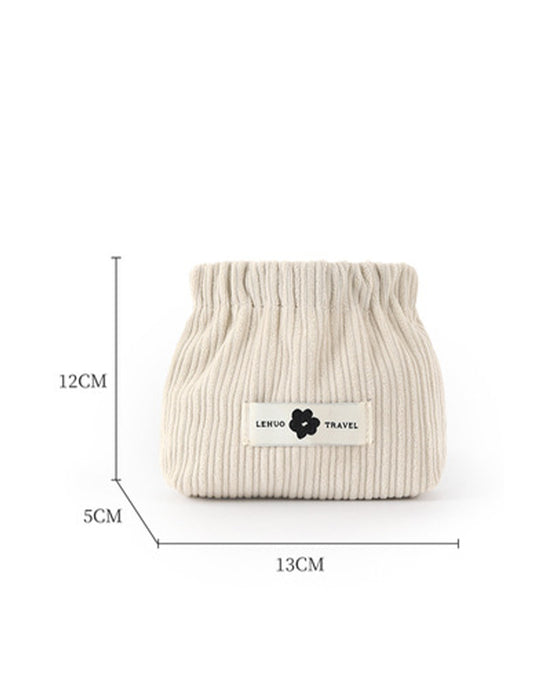 Corduroy Elastisk Hårstrikk Organizer