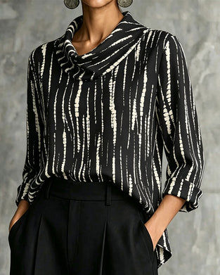 Top Drapet Cowl Hals Linje