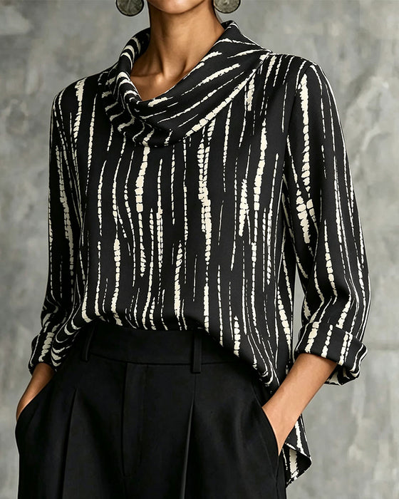 Top Drapet Cowl Hals Linje