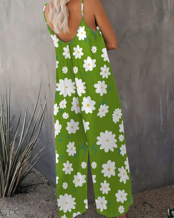 Hoppdrakt Casual Blomstret Trykk