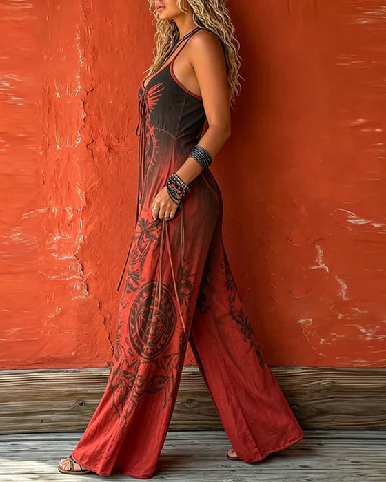 Jumpsuit Spagettistropp Gradient Totem Brei Ben