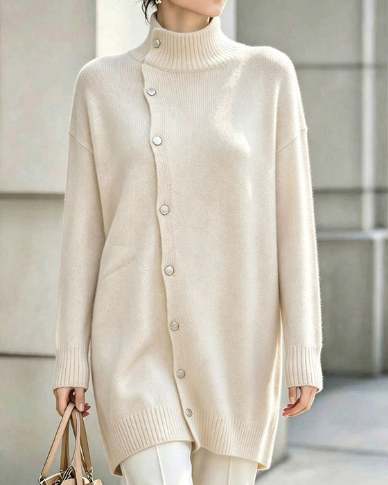 Cardigan Turtleneck Enkelknappet