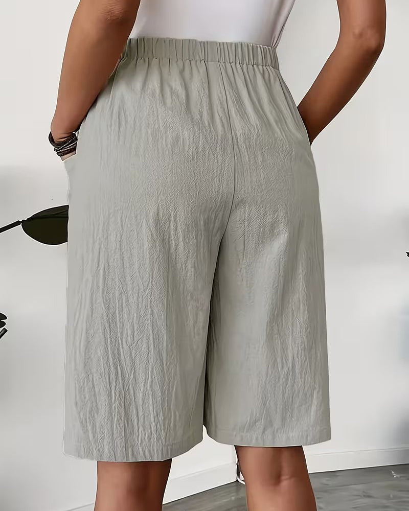 Shorts 100% Bomull Casual Lomme Design