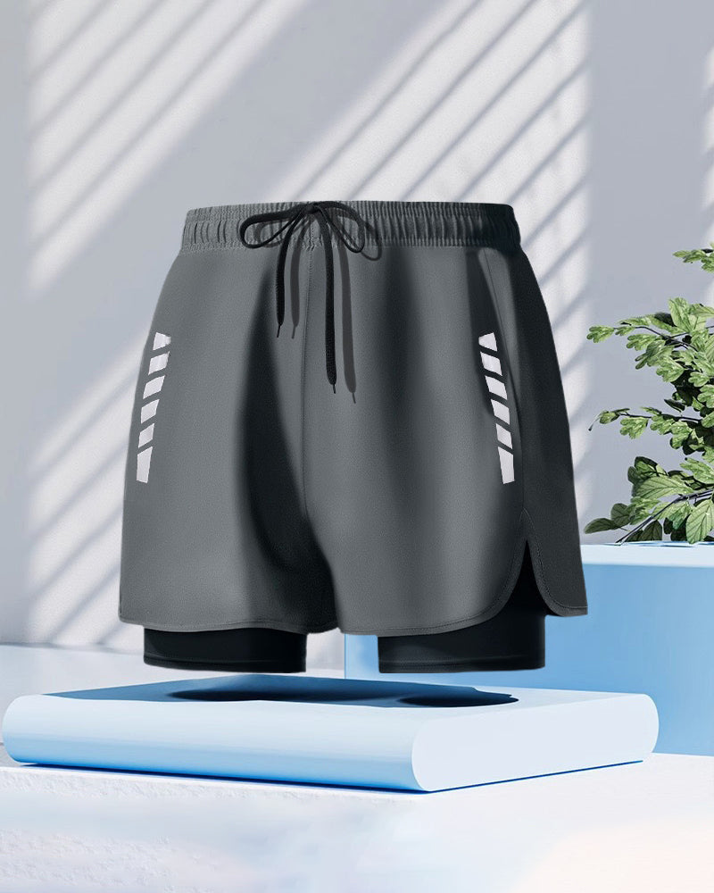 Herrer Shorts Bokserstil Dobbel Lag Beskjedenhet