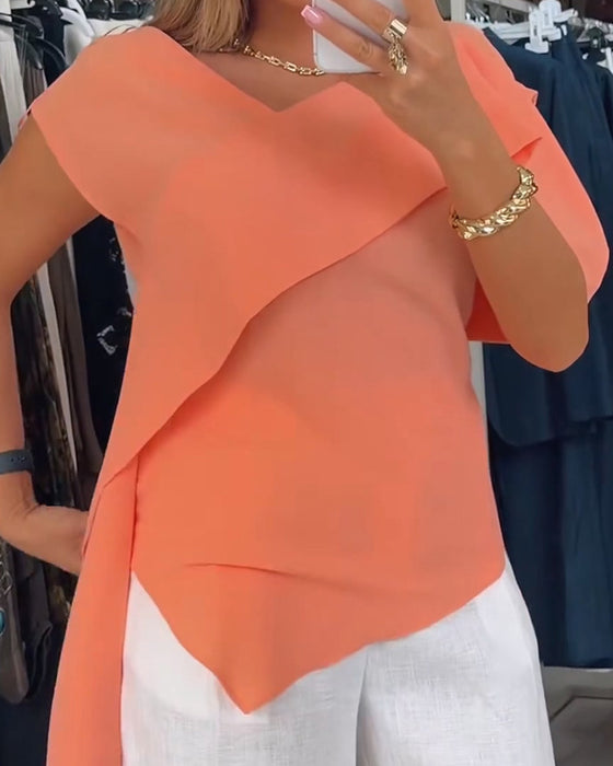 Bluse Ruffle Design Mote