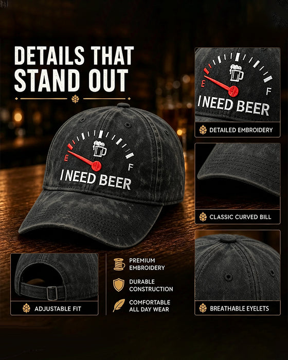 Dashboard Øl Brodert Baseball Caps