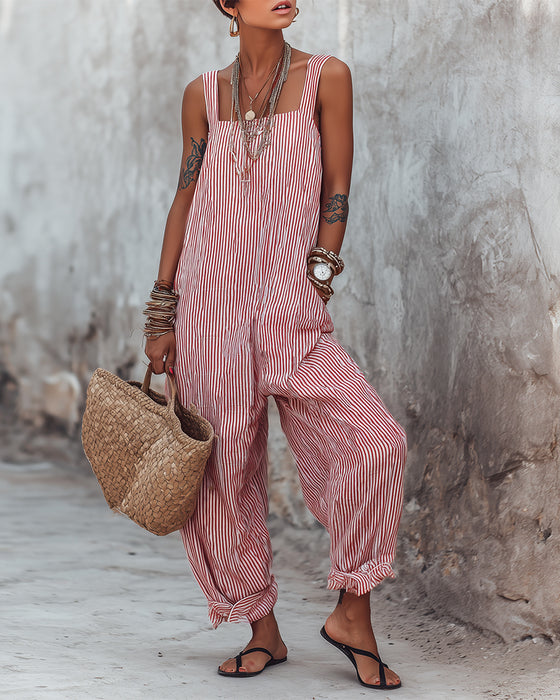 Jumpsuit Bred Stropp Stripede Overall