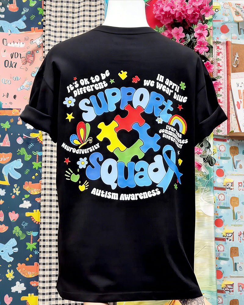 T-Skjorte Veldedighetstema Trykt