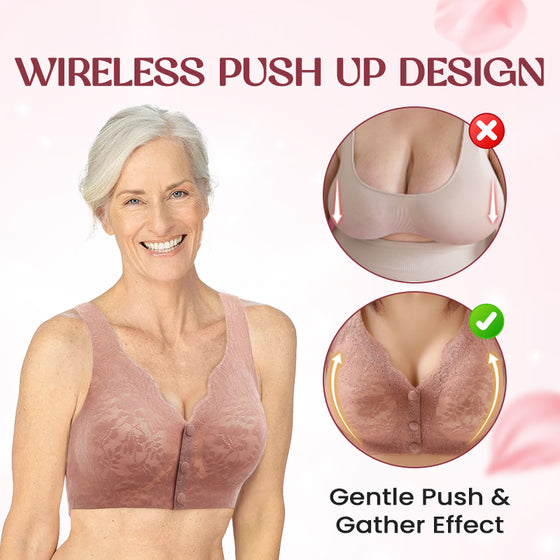 Sømløs Blonde-BH med Full Dekning og Frontlukking