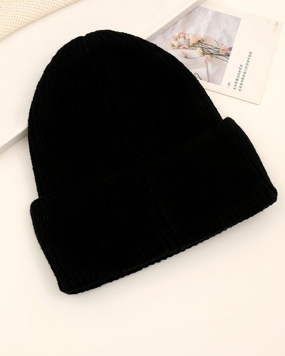 Unisex Ensfarget Goggle-linse Designet Beanie Lue