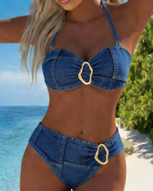 Bikini Seler Metallspenne To-Delt