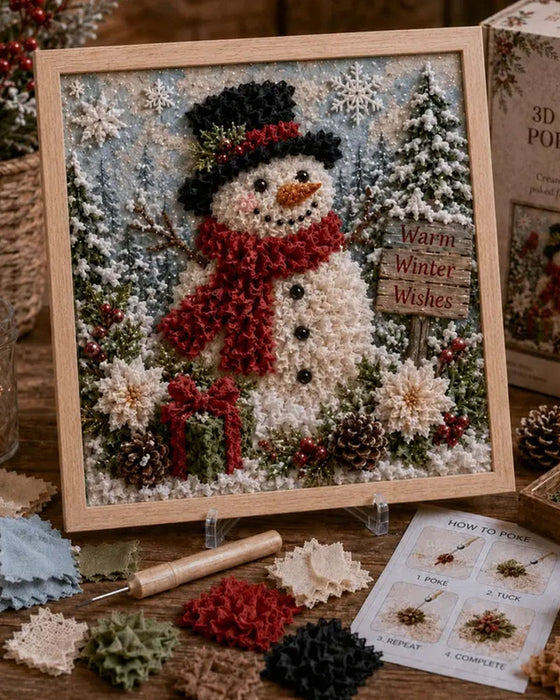 Jul Nålefiltning Stoff DIY Sett