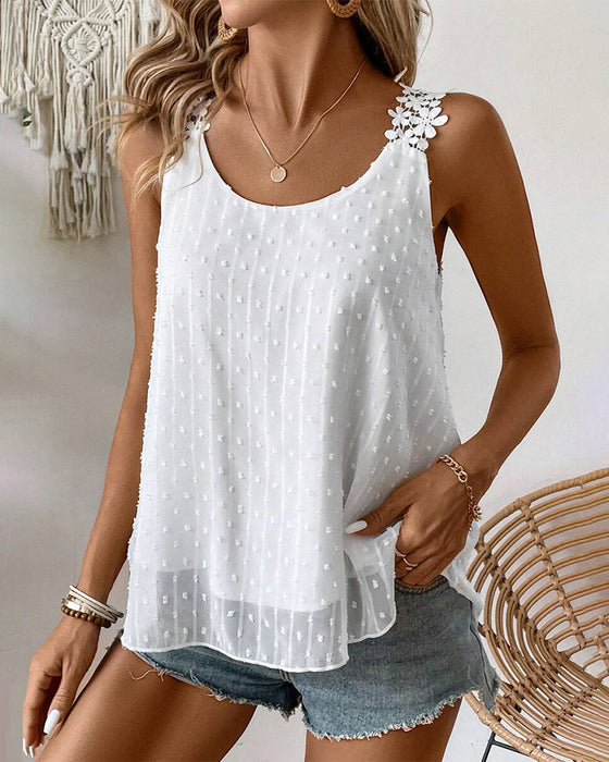 Vest Ensfarget Skulderrem