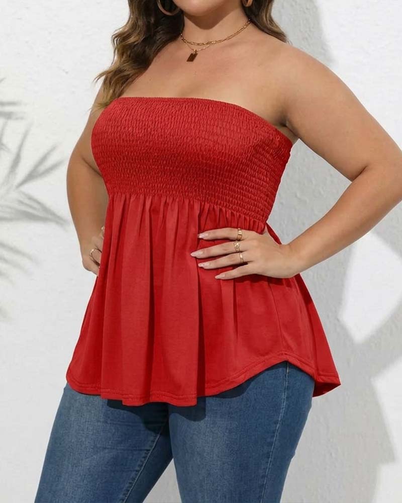 Topp Elastisk Stroppløs A-Linje