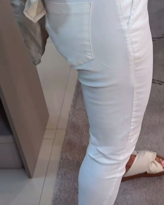 Blyantbukser Casual Med Snøring