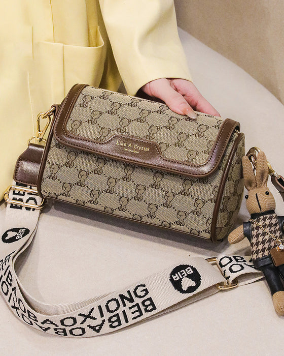 Veske Bjørnetrykk Enkel Skulderveske