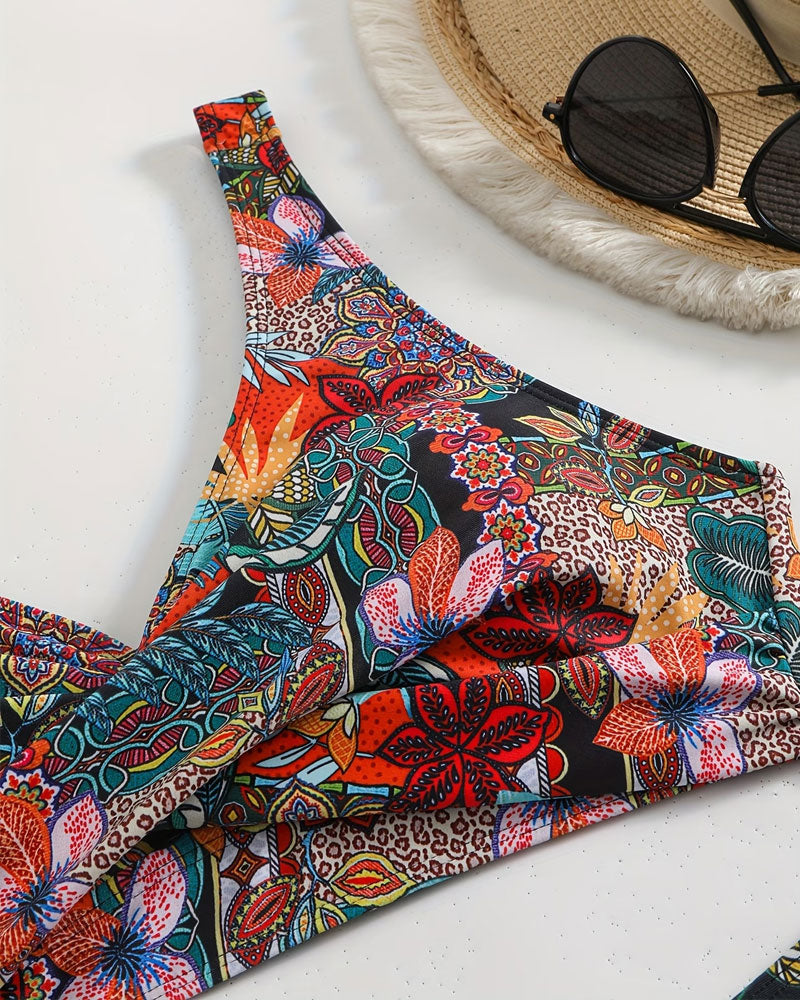 Bikini Bh-Stil Todelt Trykt