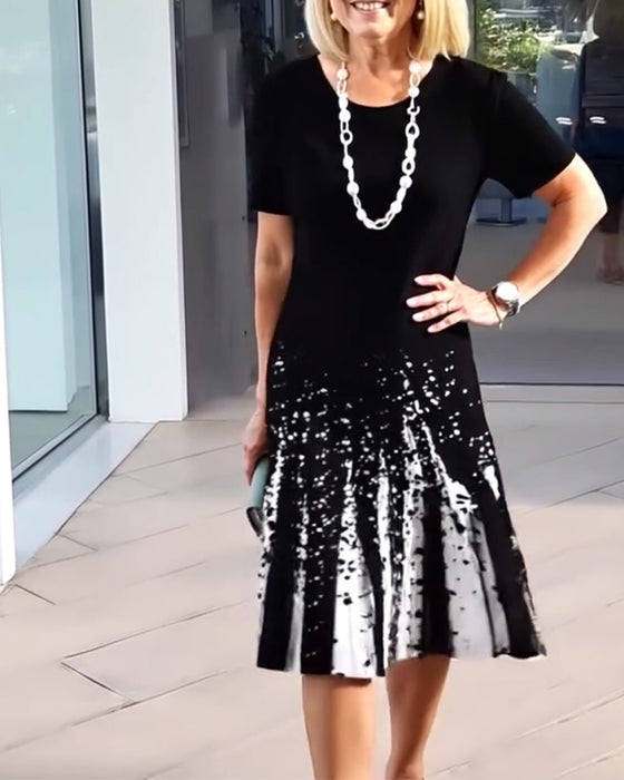 Kjole Temperamentsfull Pendler Trykk