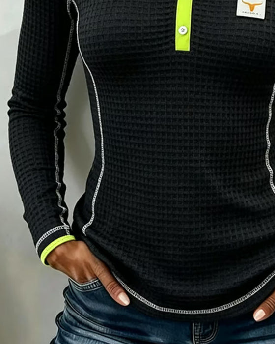 Topp Med Hetre Fargeblokk Slimfit