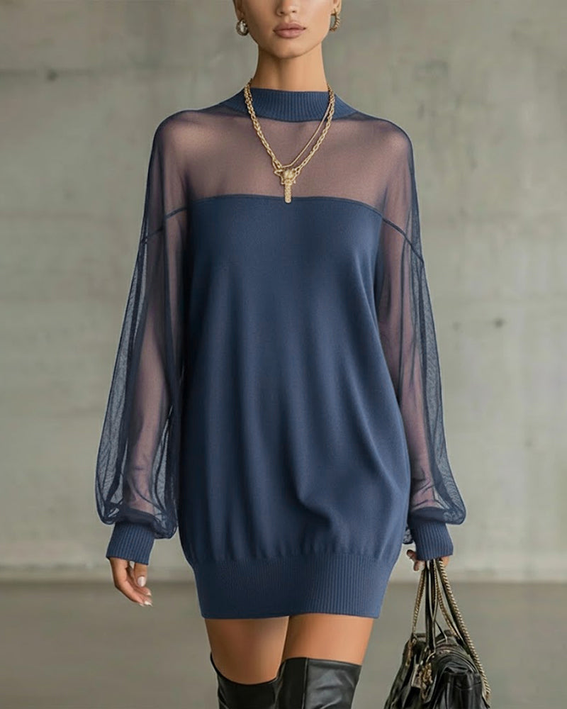 Kjole Lykterm Ensfarget Lappearbeid