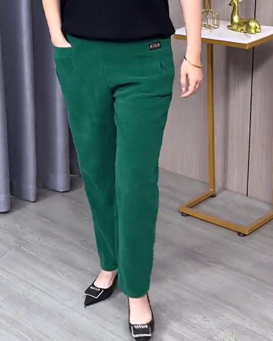 Enfargede stretch-skinnybukser