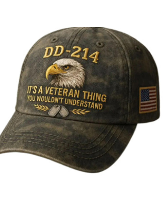 Lue DD-214 Veteran 3D-Brodert