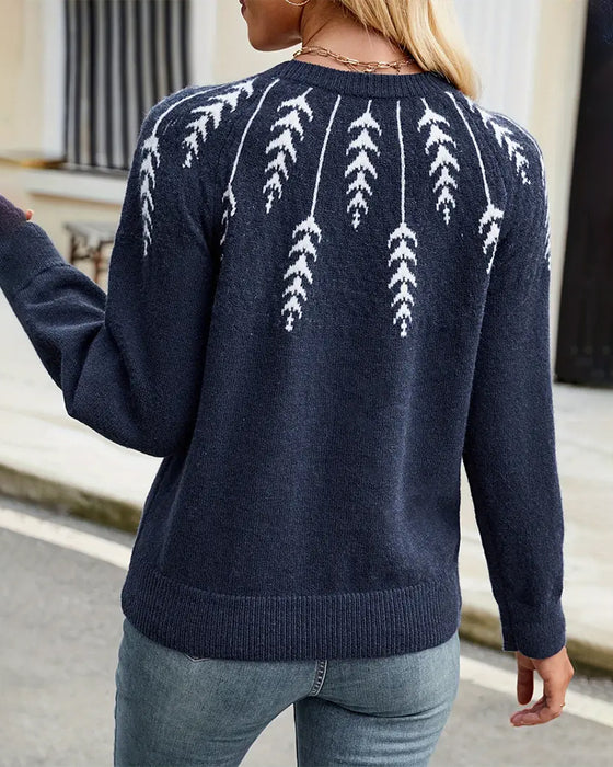 Genser Raglan Erm Rund Hals