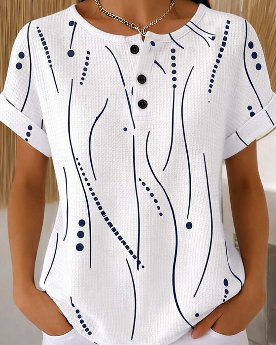 T-Shirt Rund Hals Kortermet