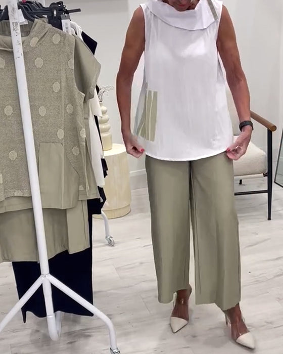 Drakt Ermeløs Bred Krage Mote