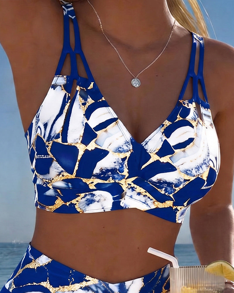 Bikini Stropp Utskjæring Designer