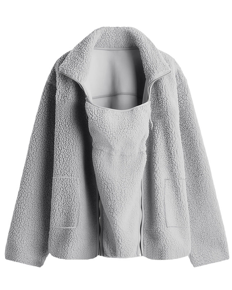 Dame 2-i-1 Hofte Lengde Casual Sport Ytterjakke