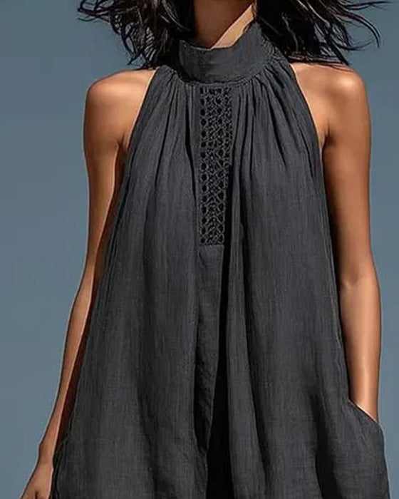 Jumpsuit Halter Hals Ermeløs