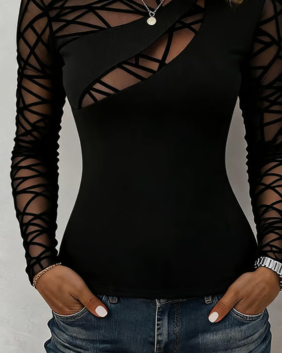 Topp Rundhalset Kors Solid