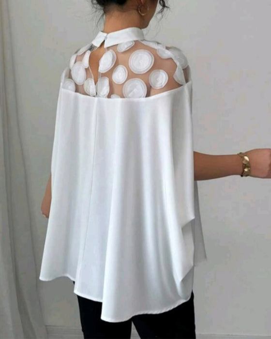 Bluse Off-the-shoulder Flagermuserm Elegant
