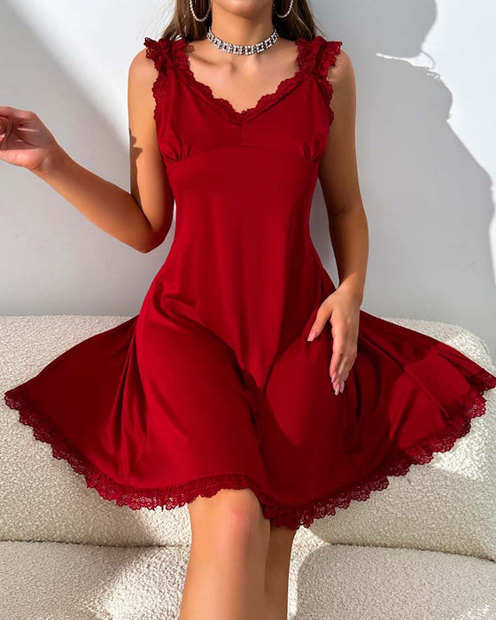 Nattkjole Ryggsliss Knipling