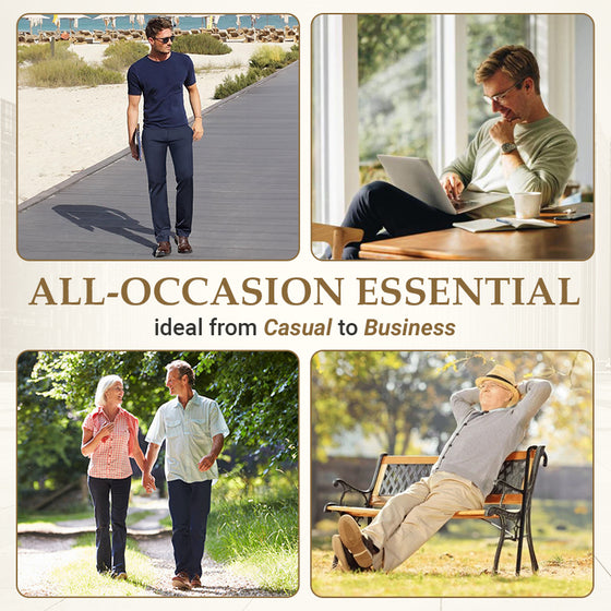 Herrebukser Med Høy Stretch I Straight Passform