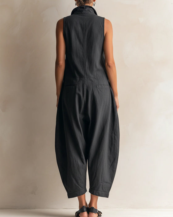Jumpsuit Slag Ermeløs Lomme Cargo