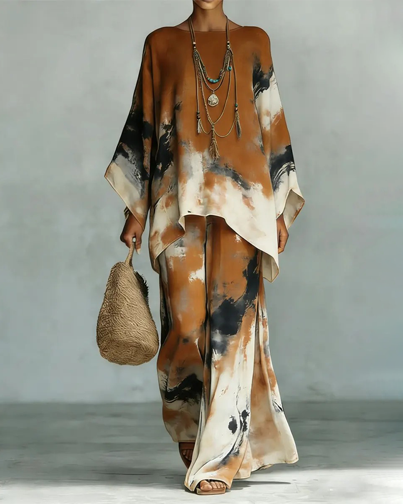 Blekkvask Bredt Ben Bukse Sett