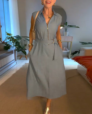 Kjole Elegant Jakkeslag Lang