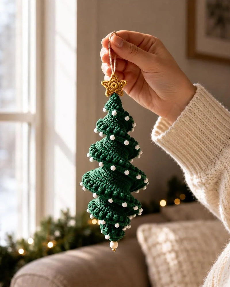 ☃️ DIY Kit Snømann I Spiral Hekling