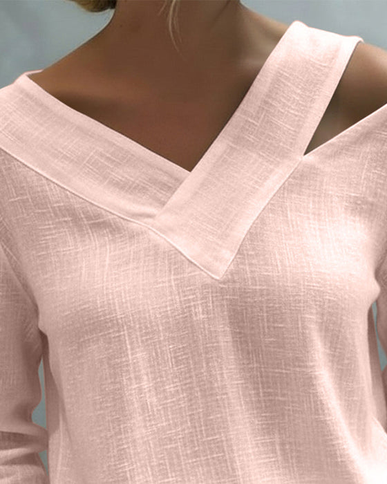 Topp Stilfull V-Hals Skulderfri