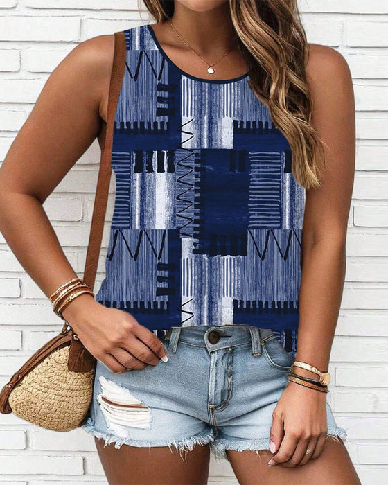 Tanktop Uten Ermer Vintage Trykk