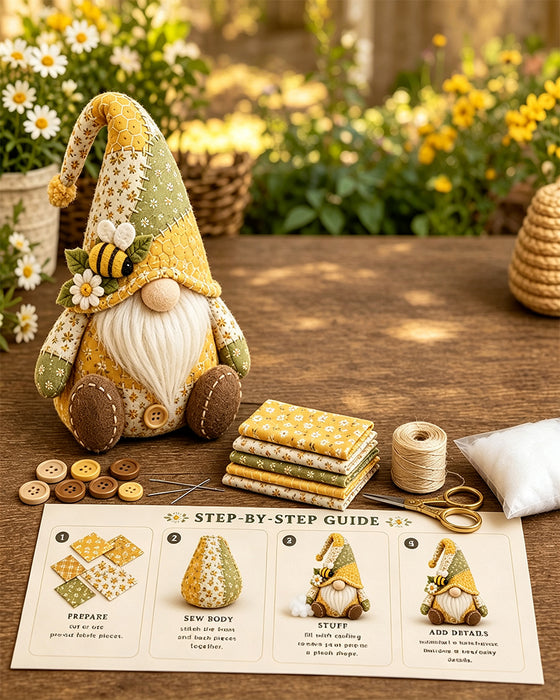 🧵 DIY Lappeteppe Gnome Kit – Lag Din Egen Søte Gnome 🧙‍♂️