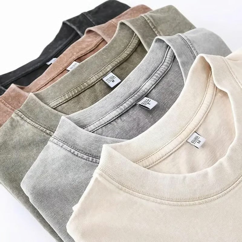 T-Skjorte Herre Vintage Løs