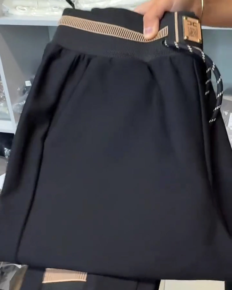 Stilfulle Bukser Med Drawstring Og Elastisk Liv