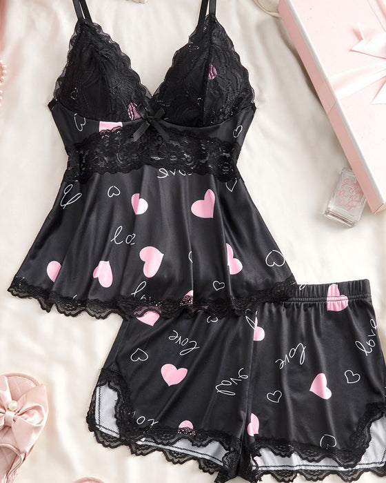 Sett Blonde Lappeteppe Sexy Pyjamas