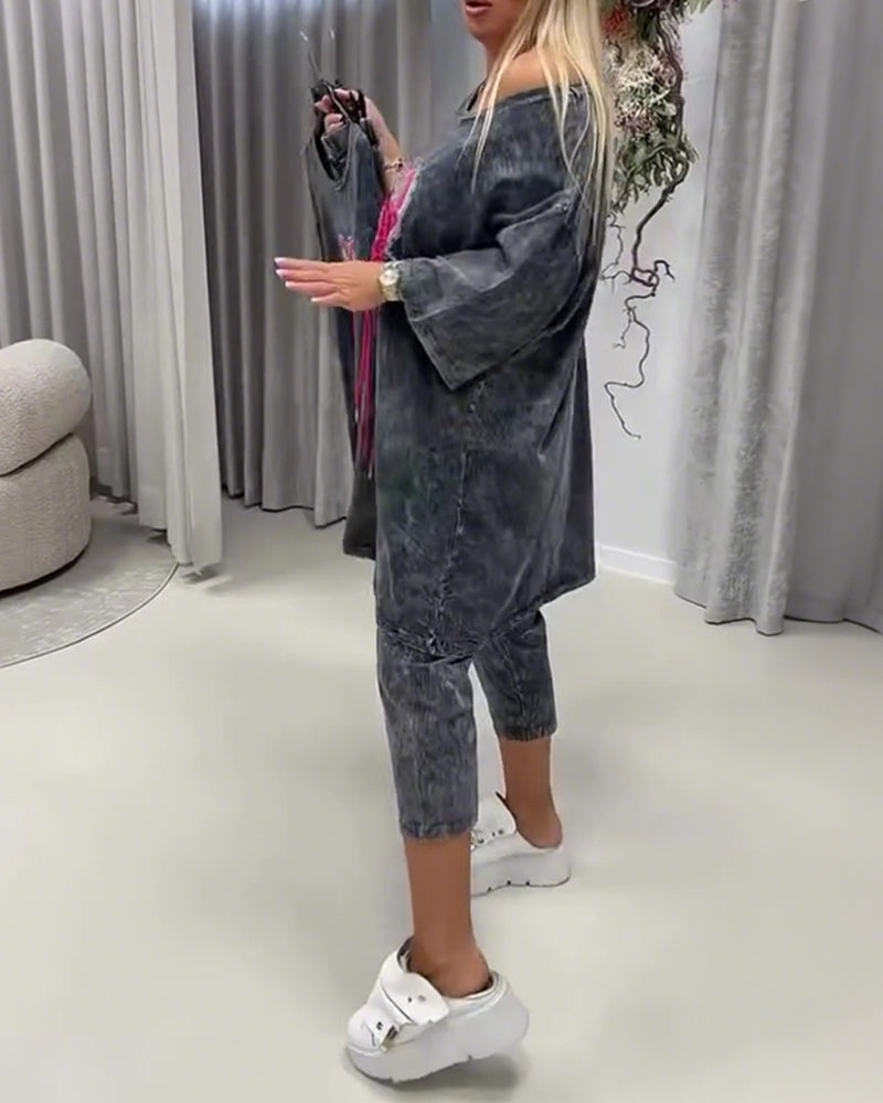 Sett Sneaker Trykk Casual