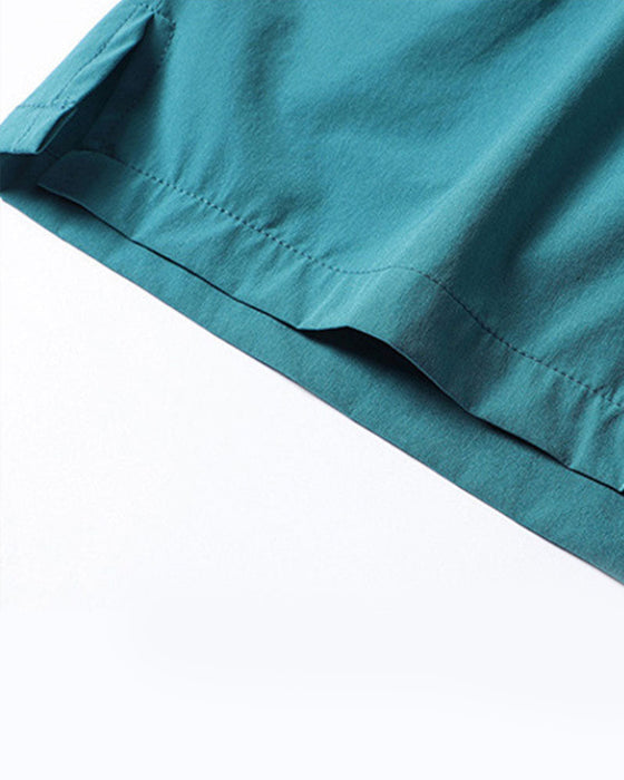 Herrers Avslappede Hurtigtørkende Shorts med Lommeler